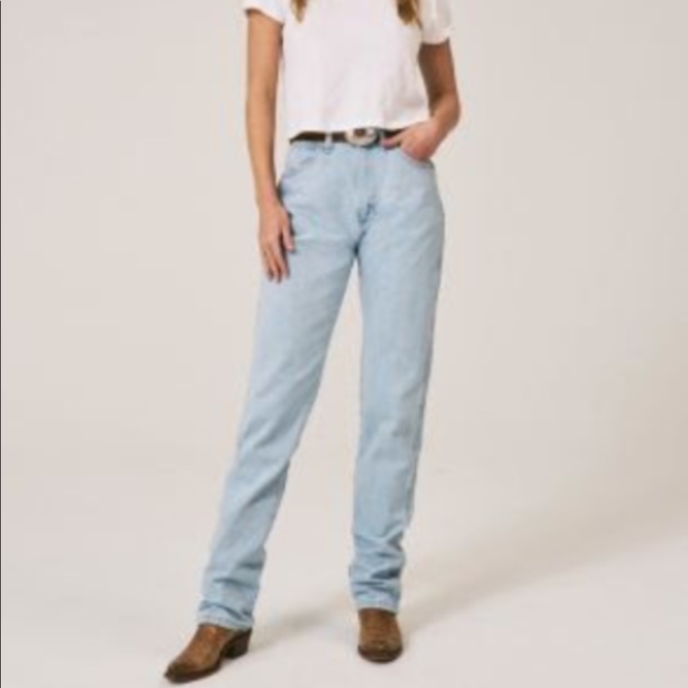 WOMEN'S WRANGLER® COWBOY CUT® SLIM FIT JEAN
Size: 3
Inseam: 34